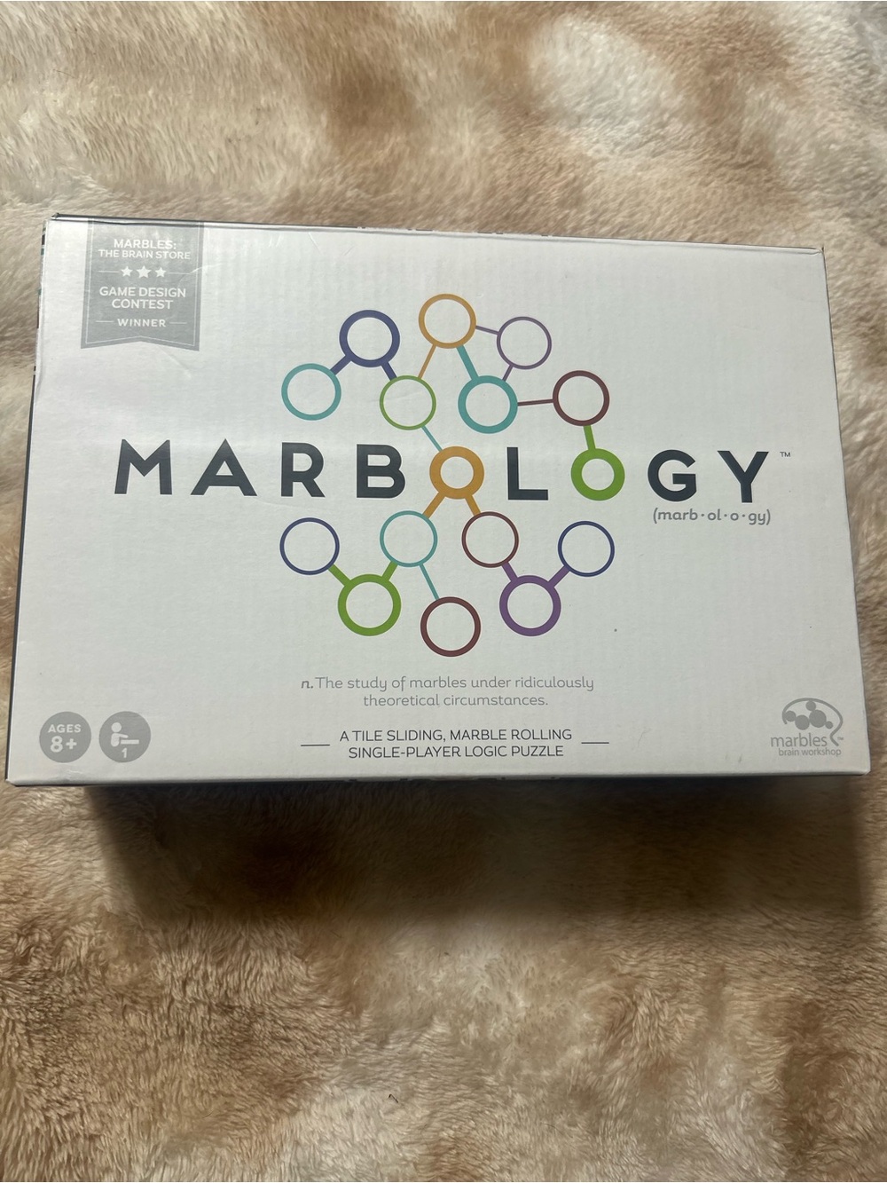Marbology NIB A Tile Sliding, Marble Rolling Logic Puzzle